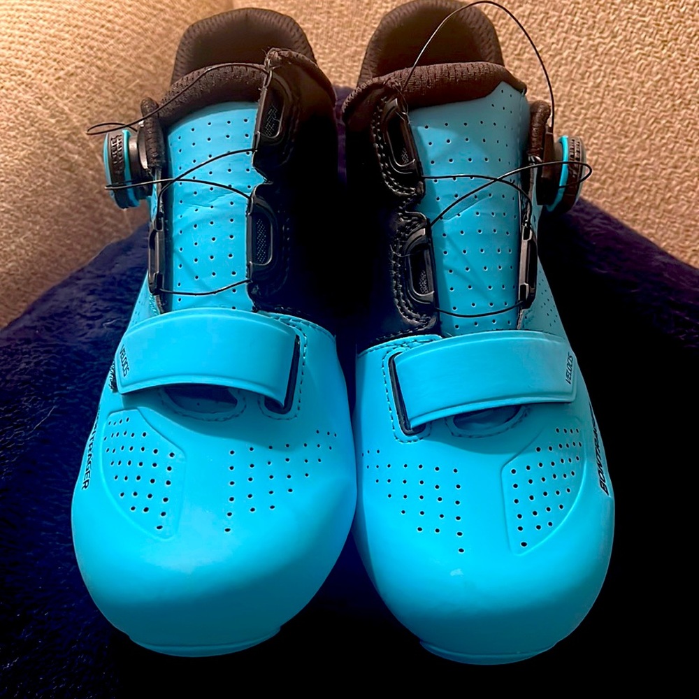 EUC Bontrager cycling spin bike shoes blue 🔷